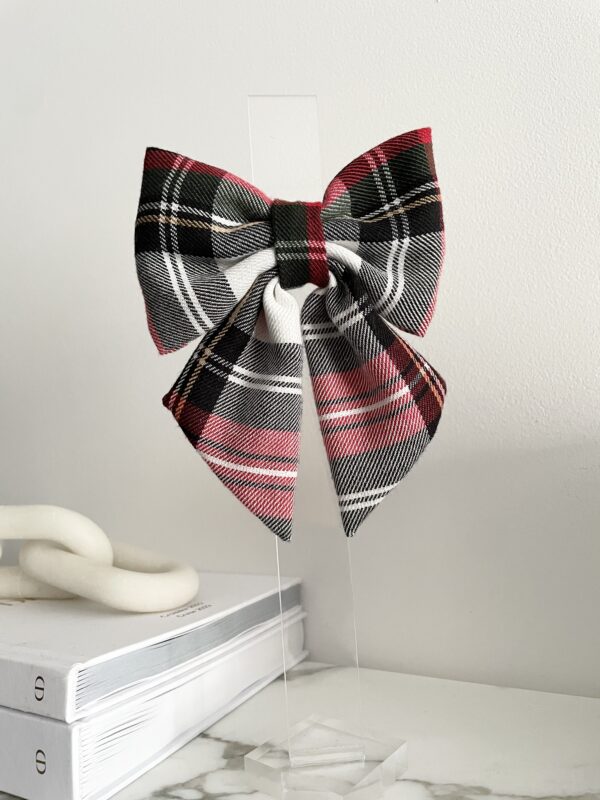 Noeud Tartan Blanc